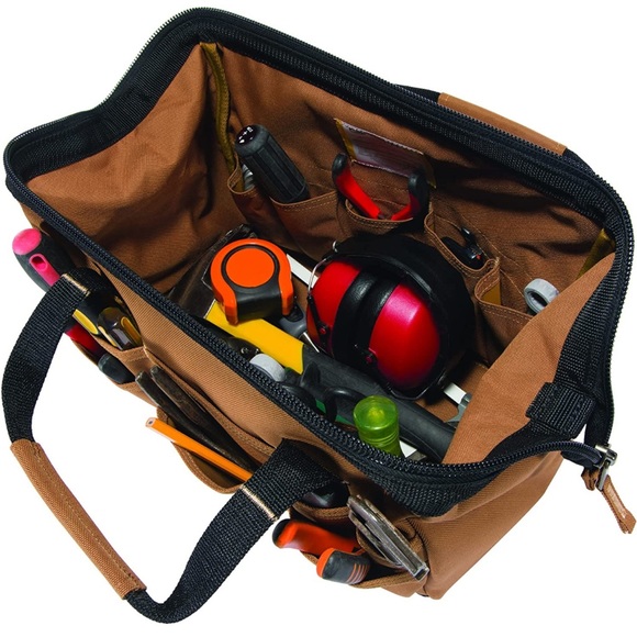 - Carhartt Men’s Brown 14” Tool Bag *NEW* - Picture 5 of 7
